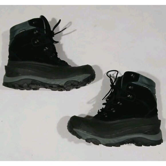 The North Face Chilkat IV 200 G Waterproof Boots Size 9.5 Black Lace Up Winter - Picture 1 of 12